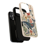 Floral Whale iPhone Case | Boho Marine Pattern Tough Case