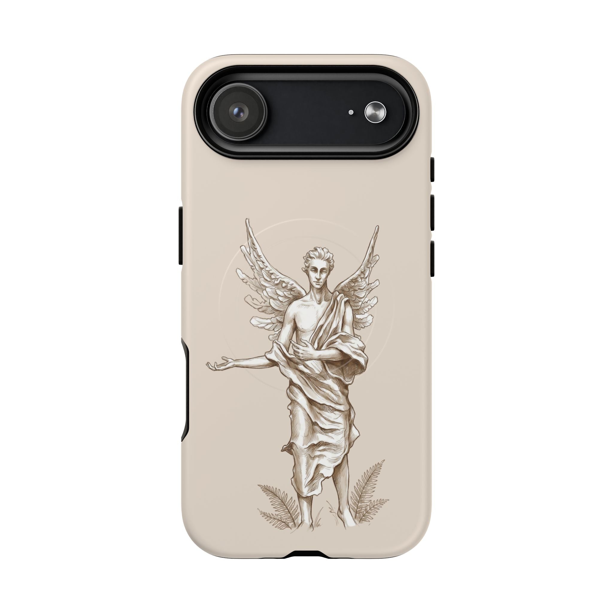 Angel Sketch Phone Case | Classic Guardian Tough MagSafe iPhone Cover
