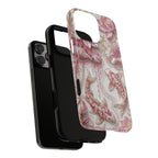 Custodia rigida Koi Lotus — Cover iPhone con pesci floreali rosa