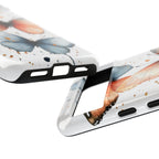 Watercolour Blue & Peach Butterfly Tough Google Pixel Case