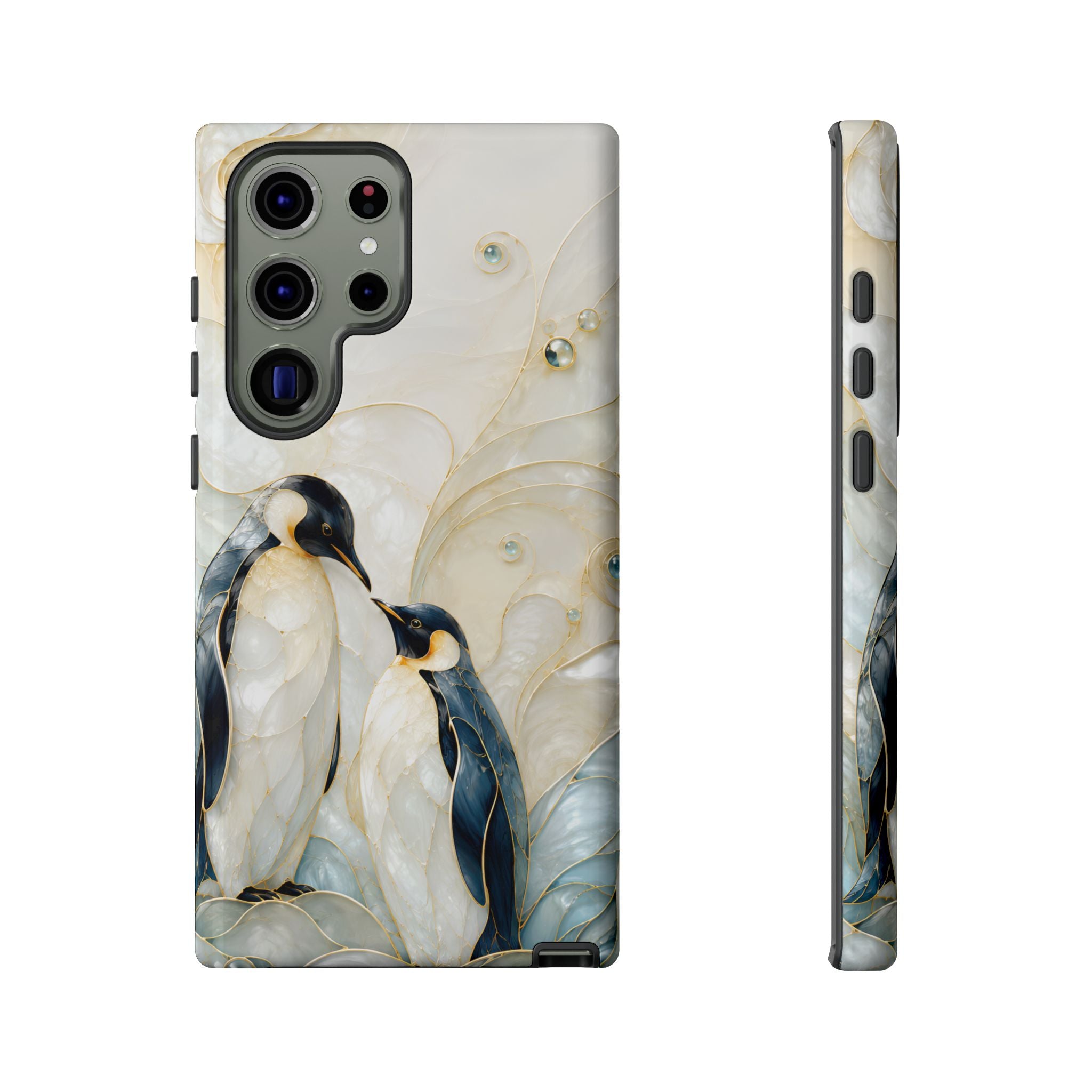 Penguin Samsung Galaxy Phone Case | Cute Penguin Couple Phone Case
