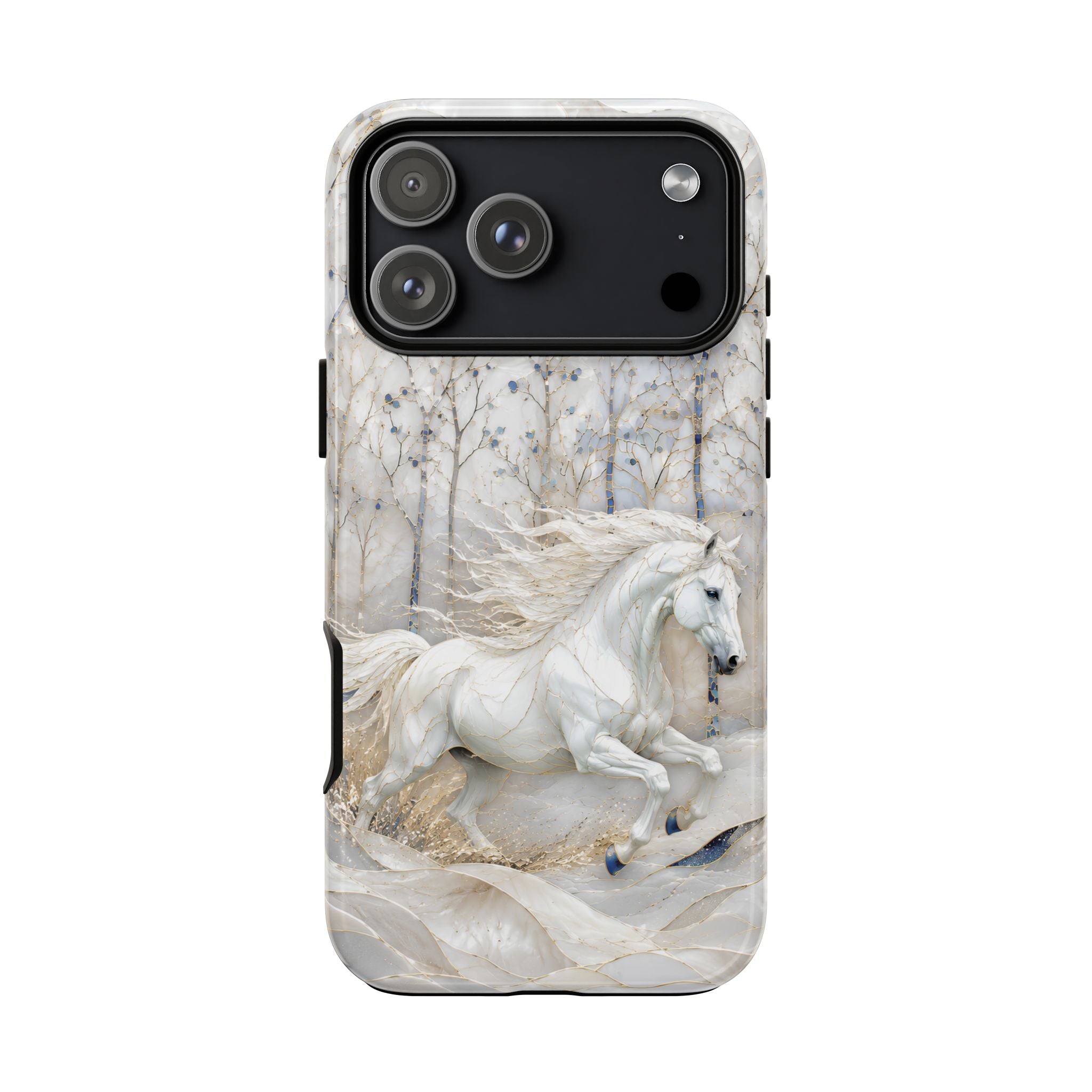 White Horse iPhone Case | Winter Forest iPhone Case