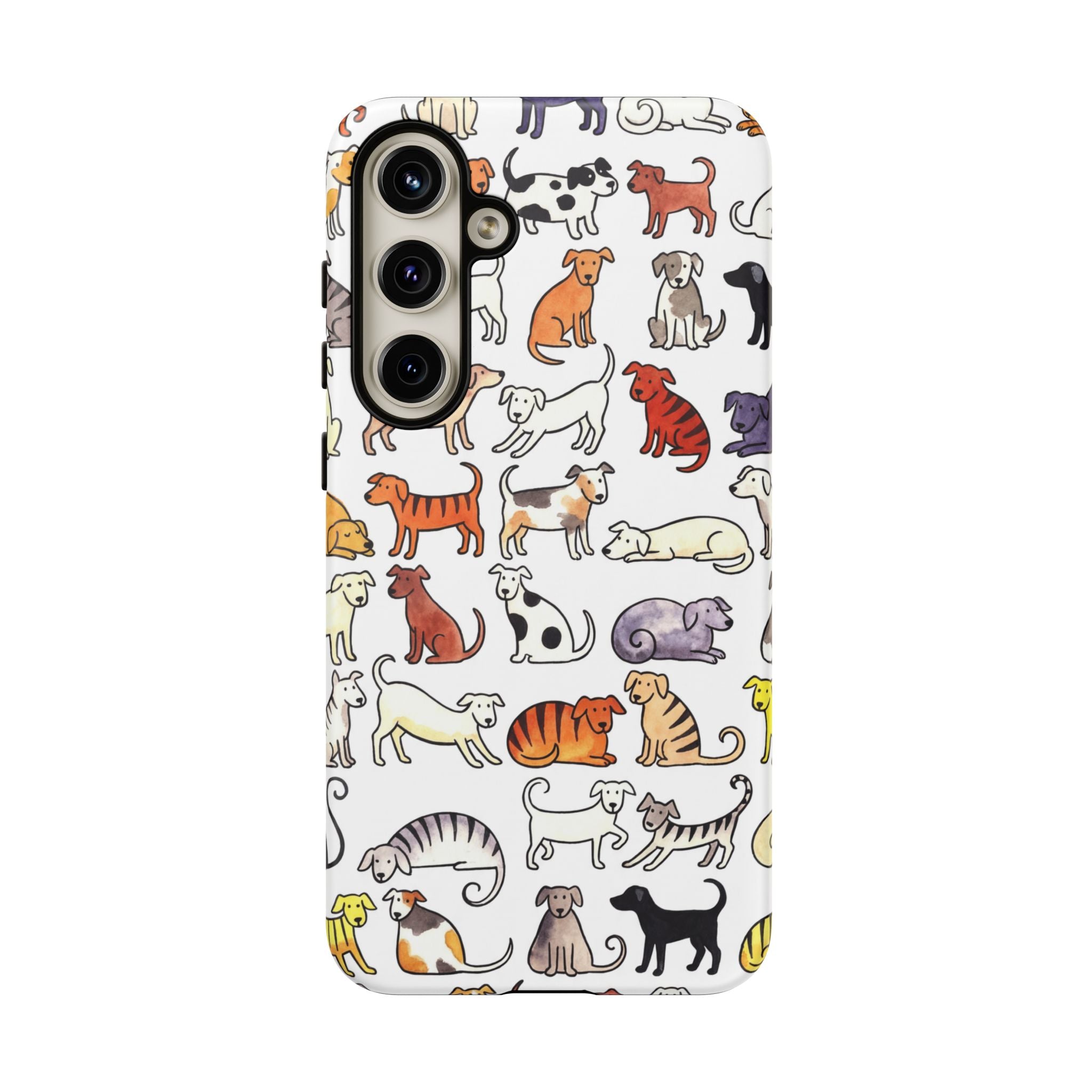 Dog Pattern Samsung Galaxy Case | Cute Colourful Dogs