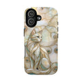 Art Nouveau Cat Phone Case | Elegant Stained-Glass Style Tough MagSafe Case