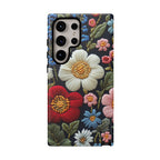 Floral Embroidered Garden Samsung Galaxy Case