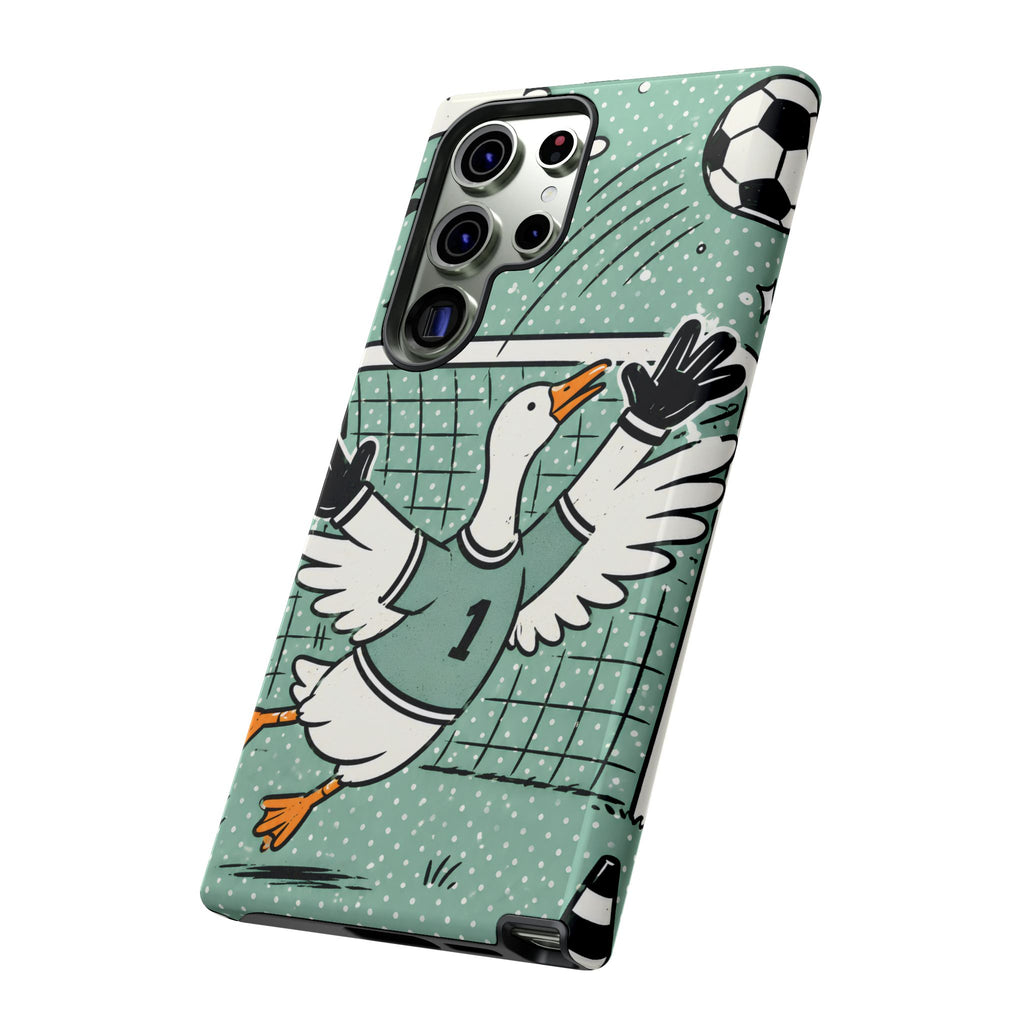 Goalkeeper Goose Samsung Galaxy Phone Case | Funny Soccer Bird Cover