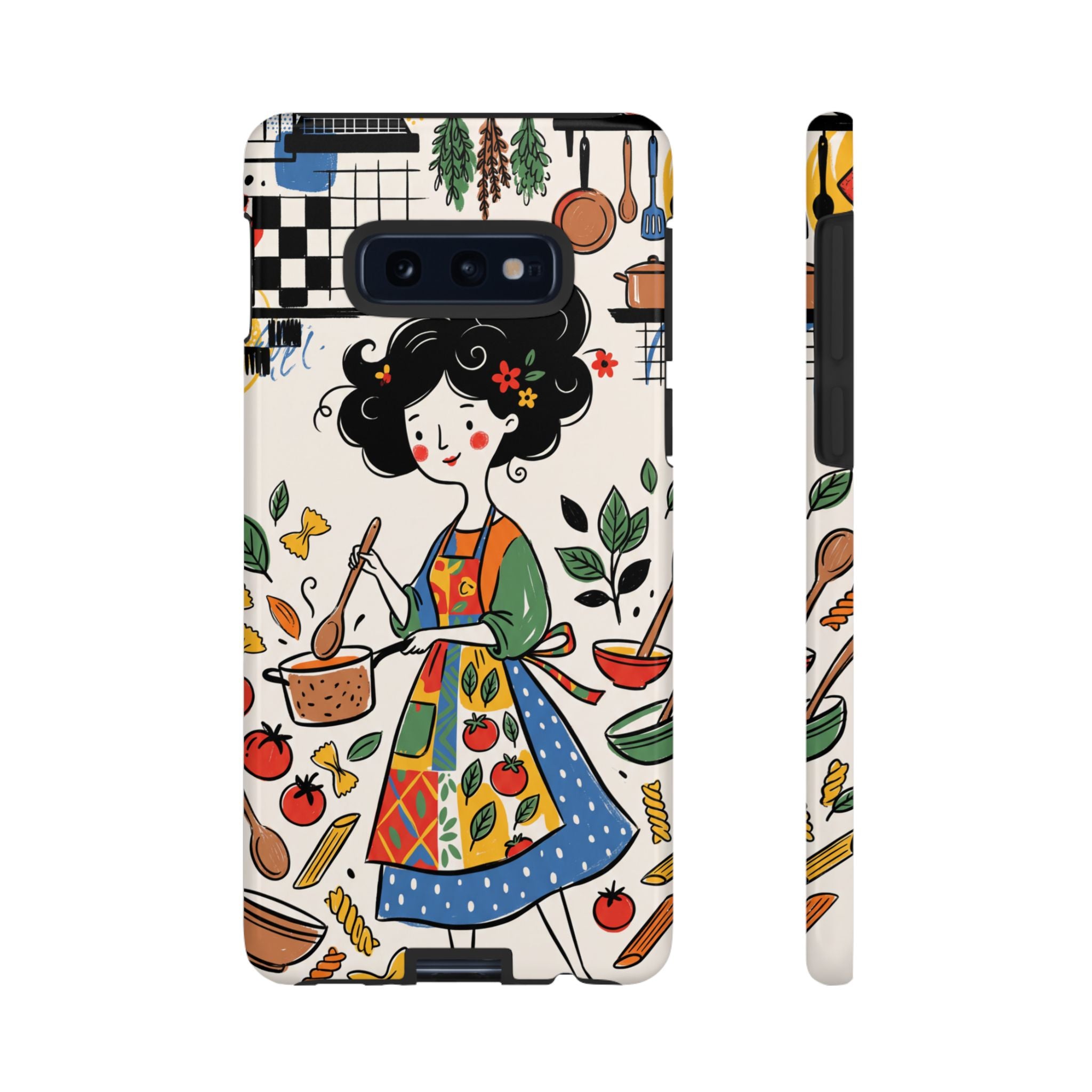 Whimsical Chef Kitchen Illustration Samsung Galaxy Phone Case