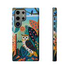 Botanical Forest Colourful Owl Samsung Galaxy Phone Case