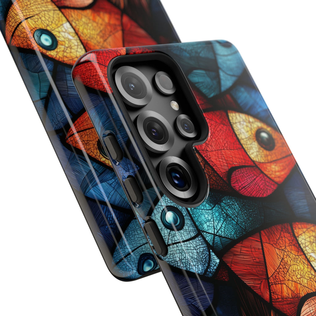 Fish Mosaic Tough Samsung Galaxy Case — Colourful Artistic Fish Pattern