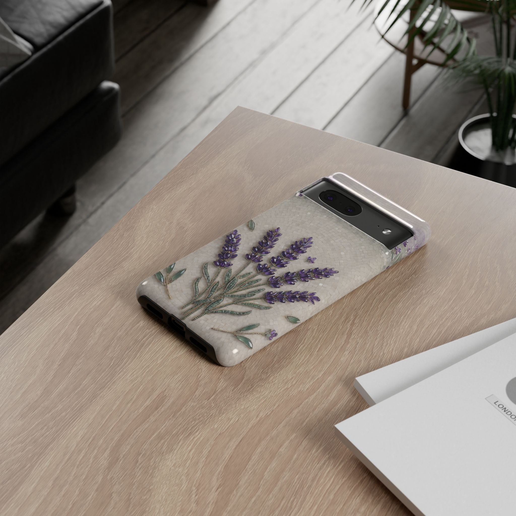 Lavender Bouquet Google Pixel Phone Case — Floral Protective Phone Cover