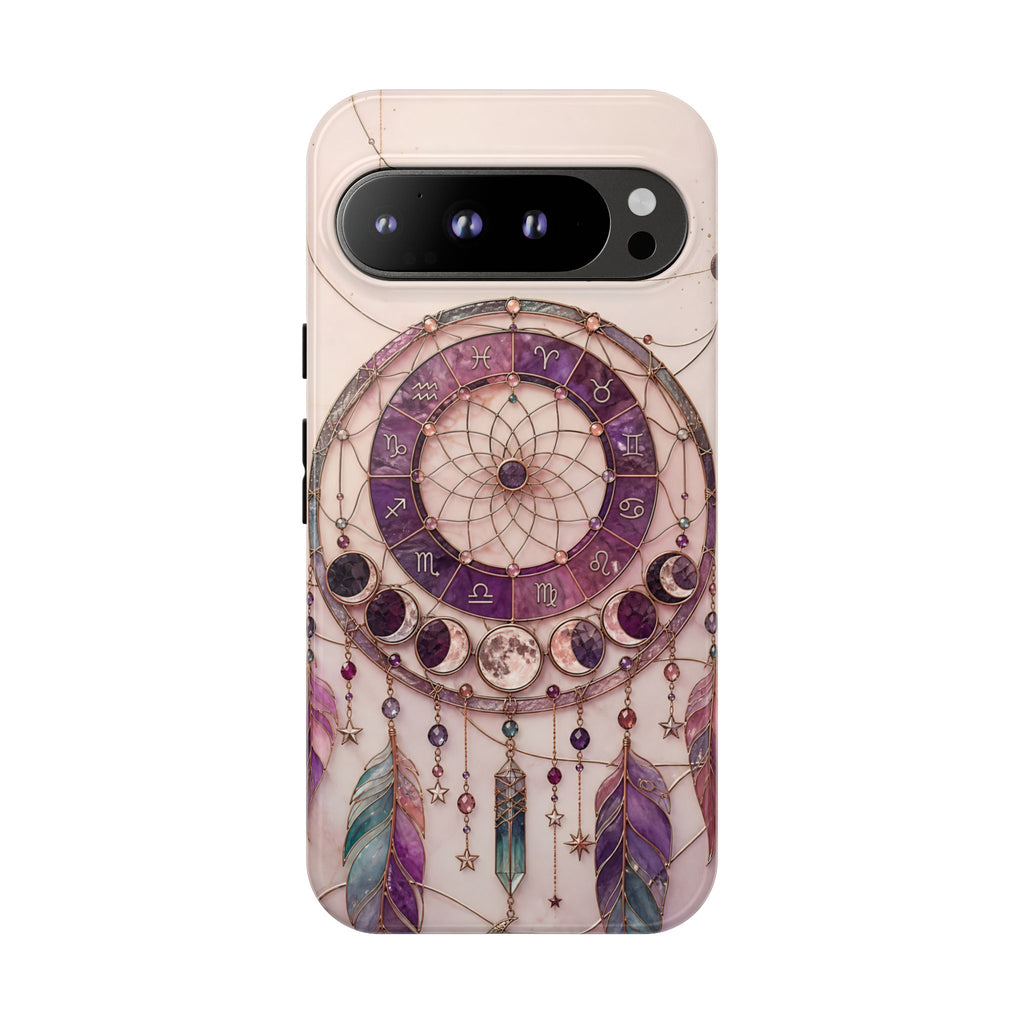Dreamcatcher Google Pixel Phone Case | Boho Moon Phase Phone Case