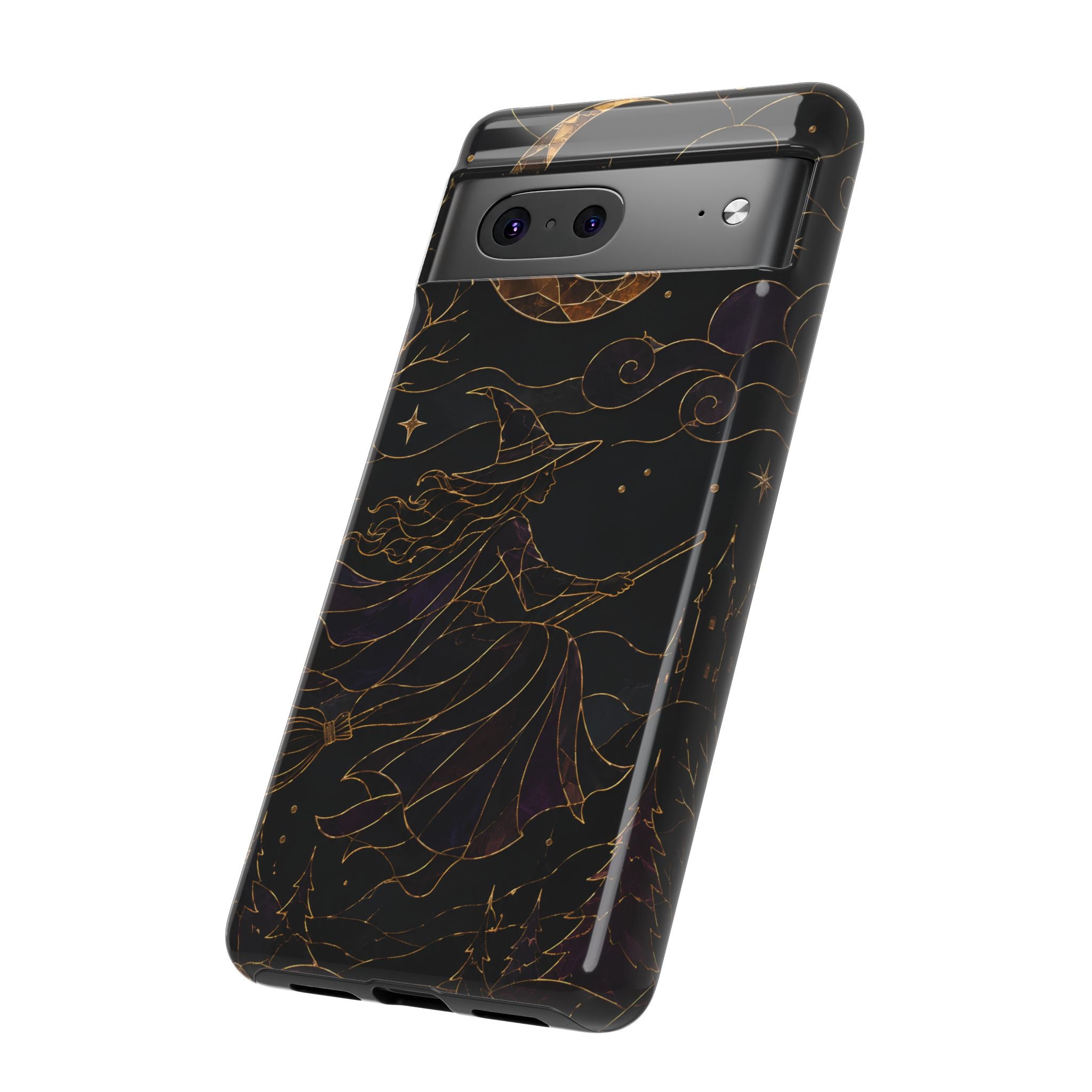 Witch Google Pixel Phone Case | Moon & Stars Phone Case