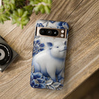 Asian Zodiac Pig Google Pixel Phone Case | Blue & White Porcelain Slim Protective Shockproof Case| Year of the Pig Gift
