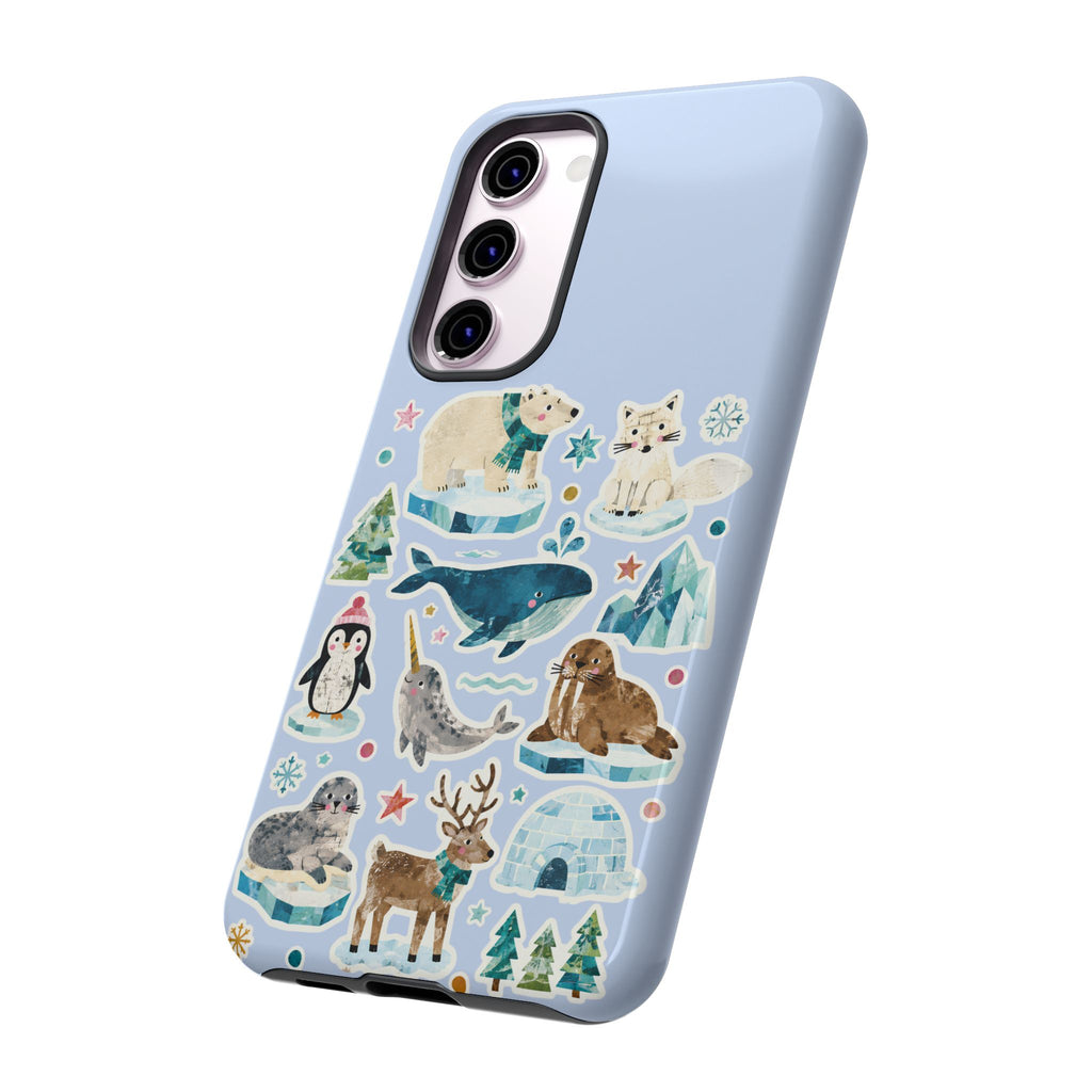 Cute Arctic Animals Tough Samsung Galaxy Phone Case