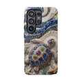 Sea Turtle Mosaic Samsung Galaxy Phone Case – Decorative Ocean Art Protective Case