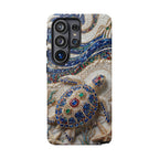 Sea Turtle Mosaic Samsung Galaxy Phone Case – Decorative Ocean Art Protective Case