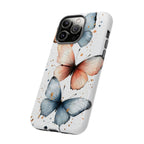Watercolour Blue & Peach Butterfly Tough iPhone Case