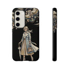 Vintage Chic Samsung Galaxy Phone Case | Stylish Woman Illustration