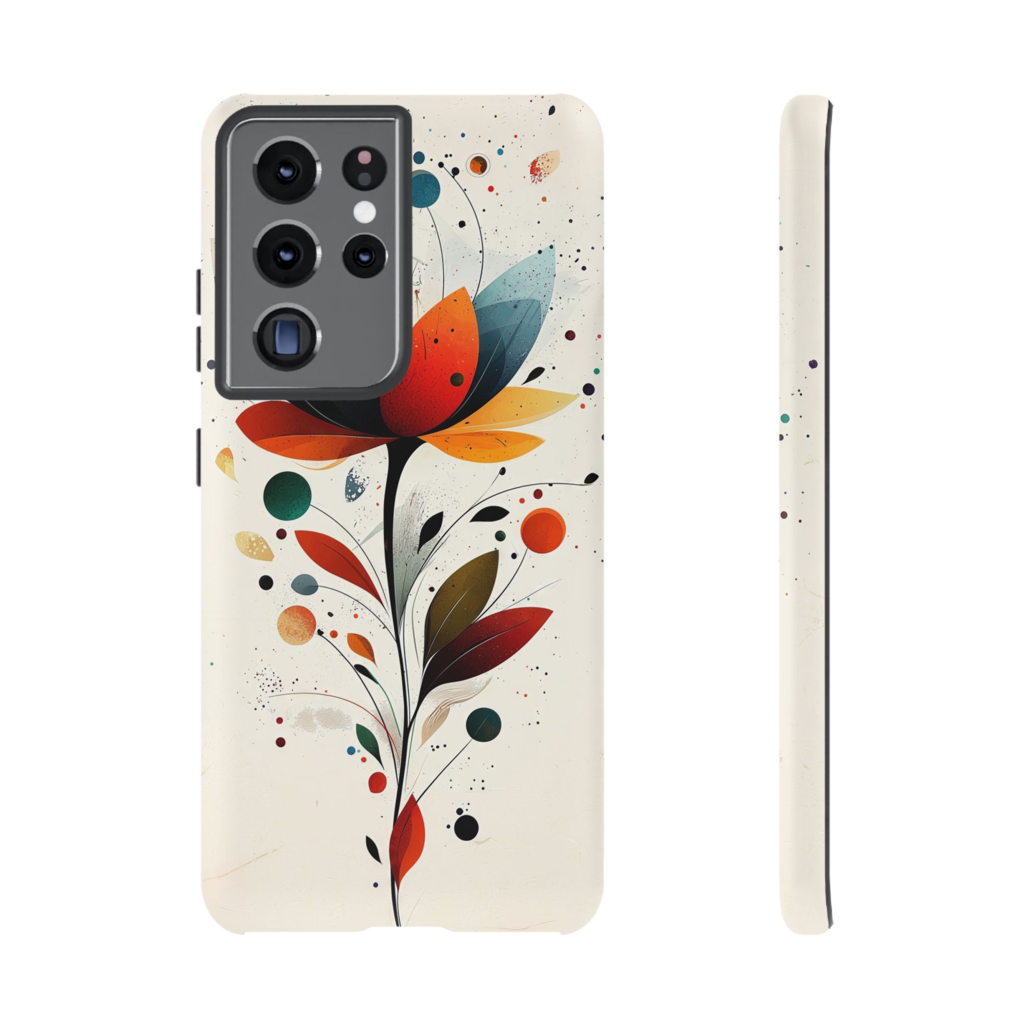 Floral Art Samsung Galaxy Case | Colourful Abstract Bloom