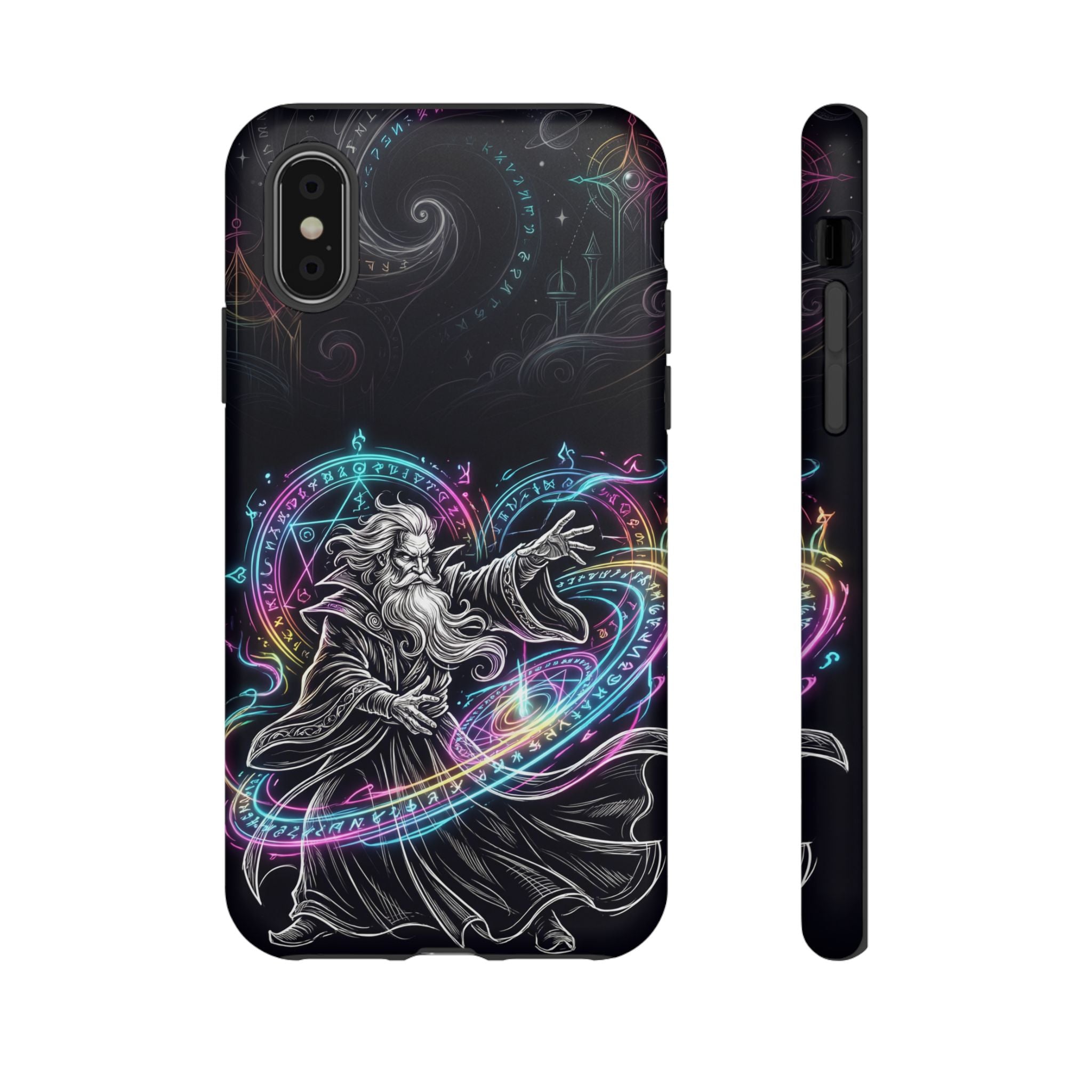Neon Spell Art Wizard Magic iPhone Case