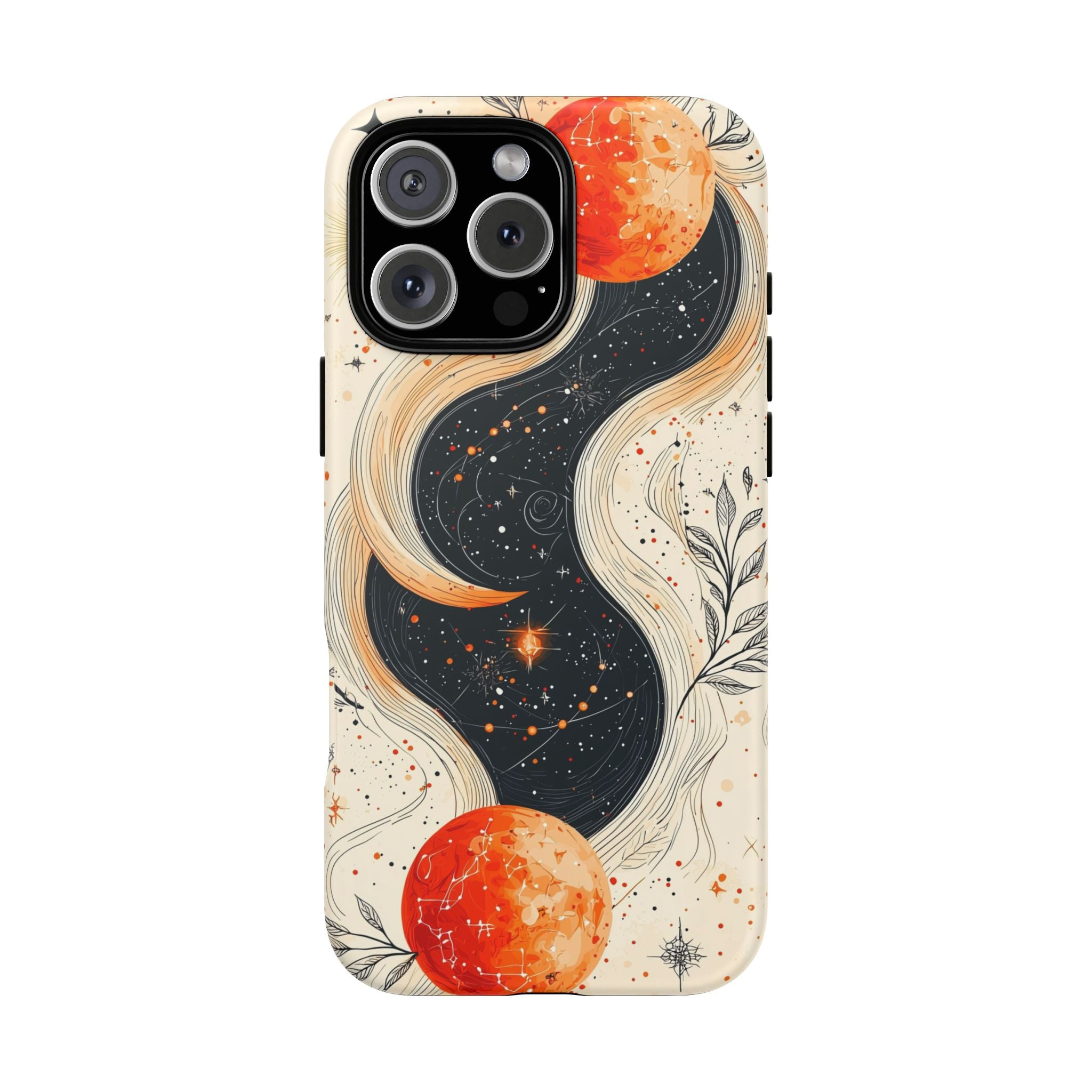Astrology Galaxy iPhone Case | Red Moon Celestial