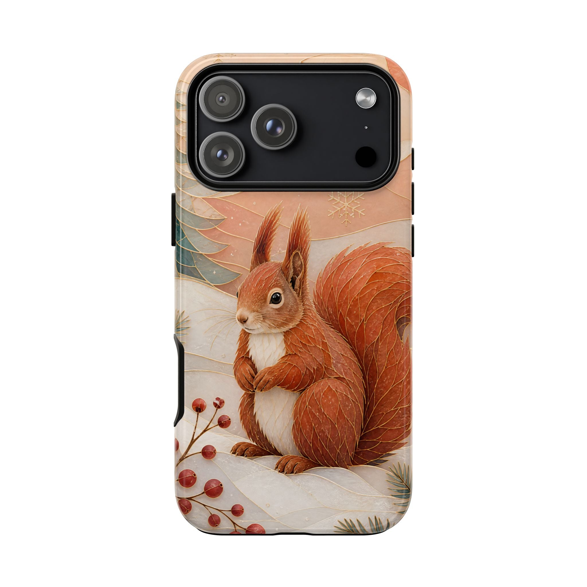 Winter Squirrel iPhone Case | Woodland Animal iPhone Case