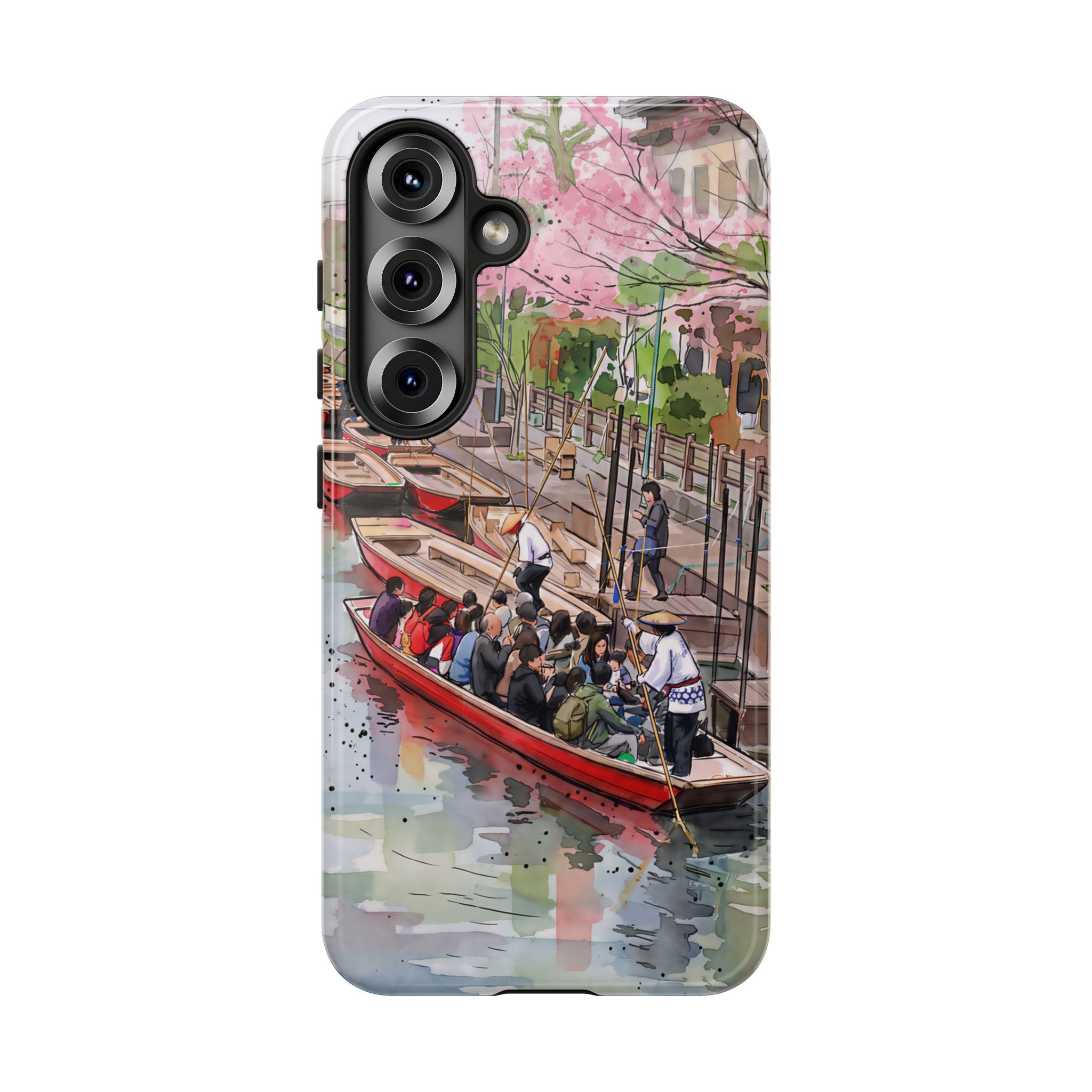 Japan Canal Boat Serenity | Art Samsung Galaxy Phone Case