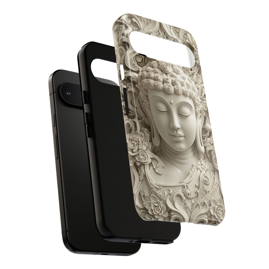 Buddha Relief Google Pixel Case — Serene Zen Protective Phone Cover