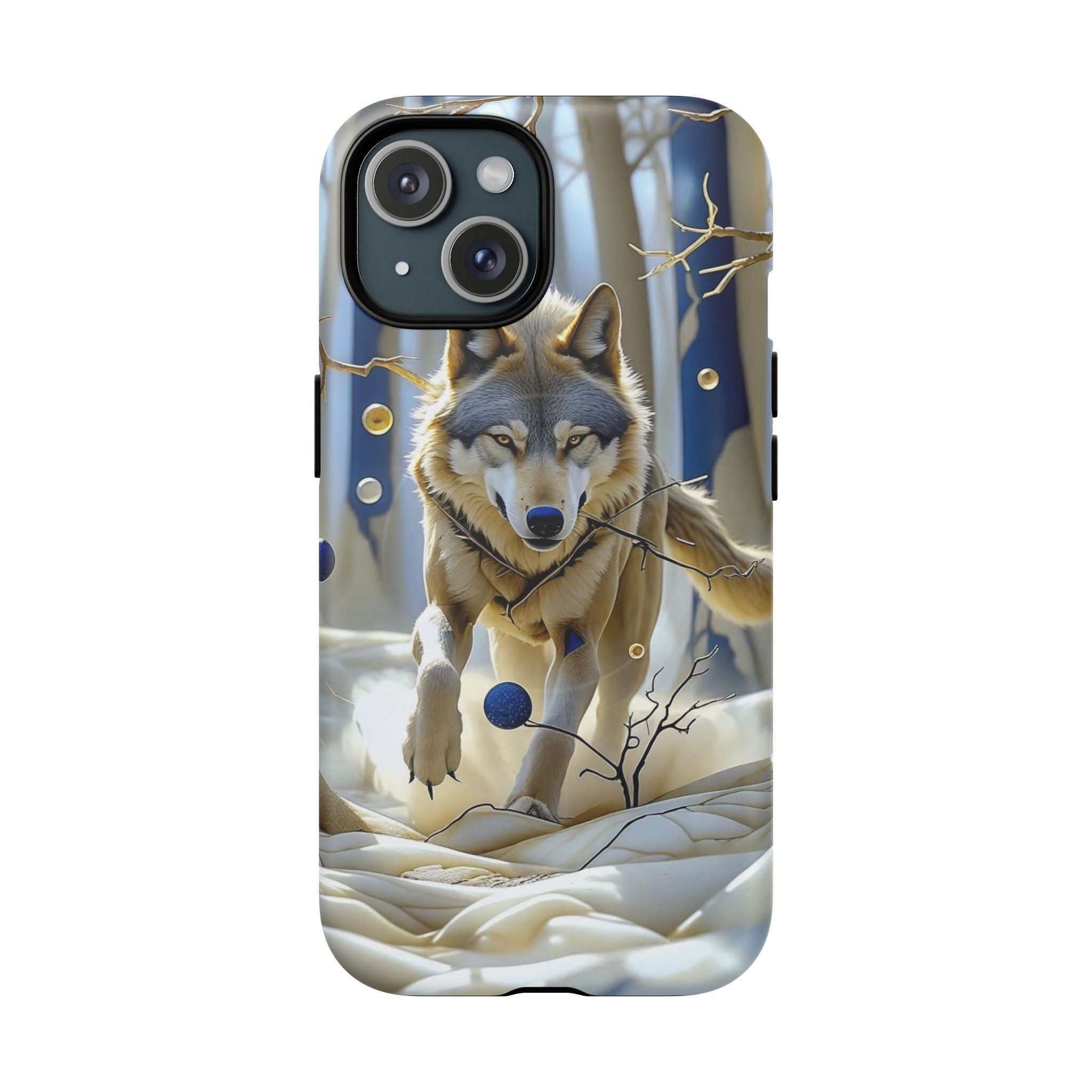 Wolf Running Tough MagSafe Protective iPhone Case