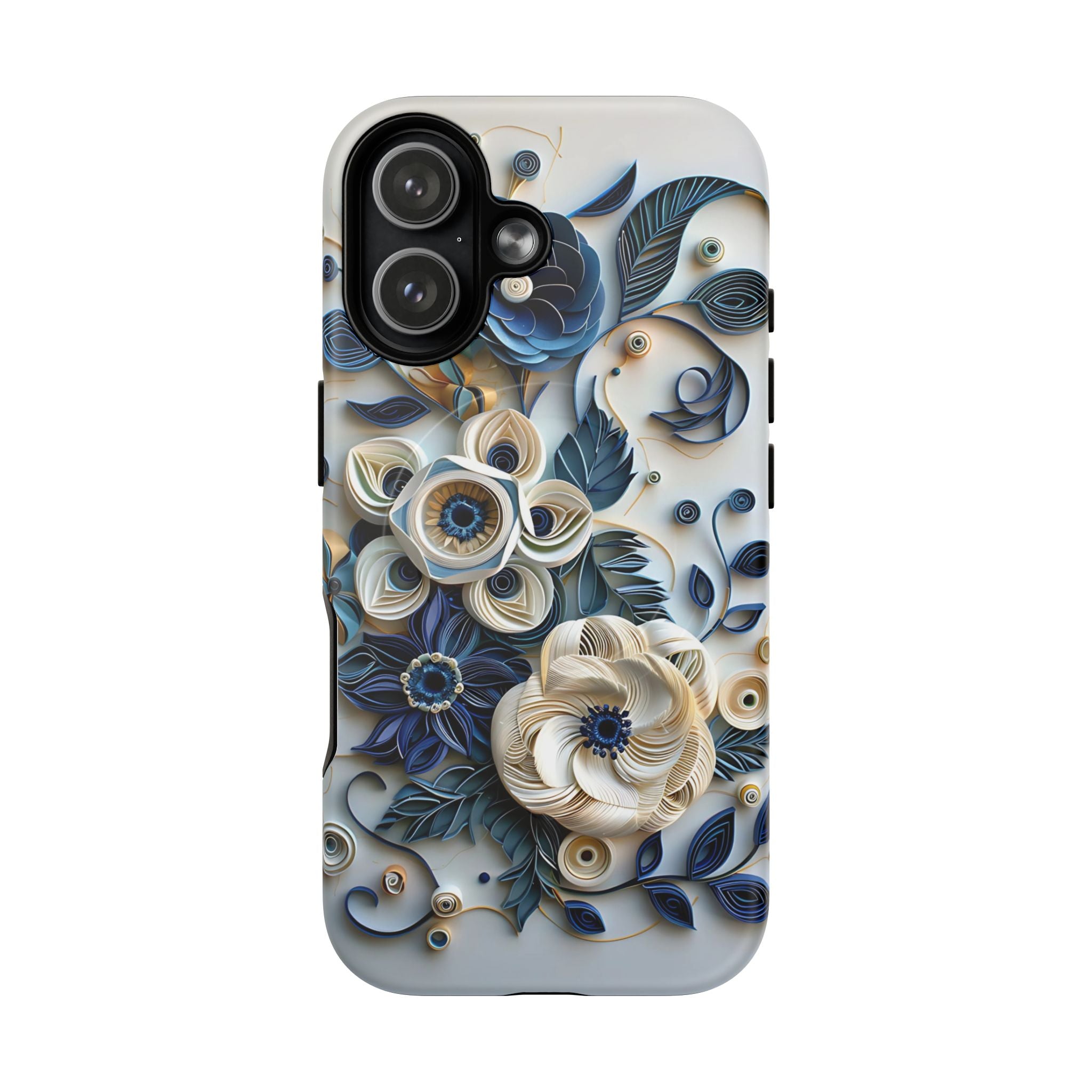 Floral Quilled Art Tough MagSafe Phone Case