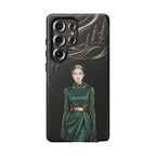 Elegante custodia per telefono Samsung Galaxy con donna della foresta
