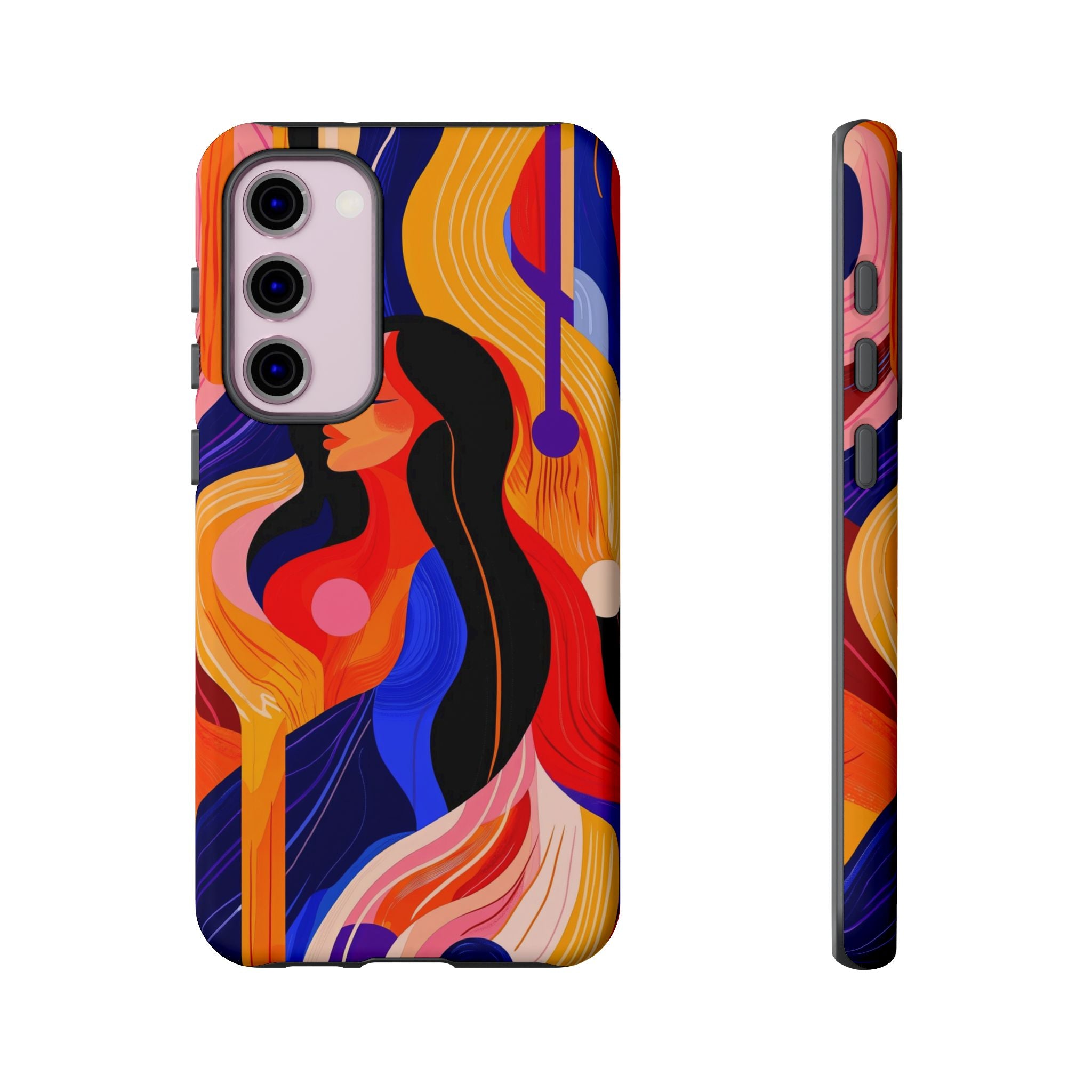 Abstract Colourful Woman Samsung Galaxy Tough Case | Vibrant Artistic