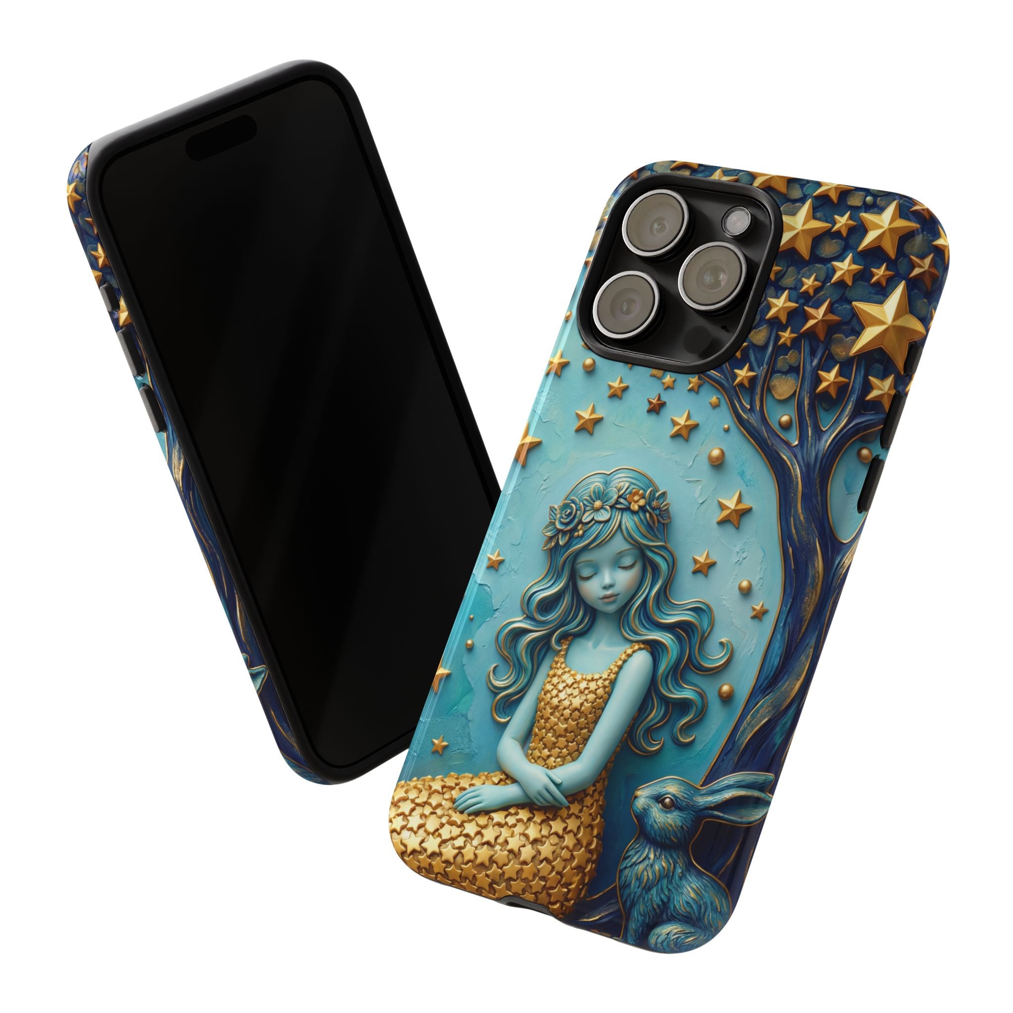 Dreamy Maiden & Star Tree iPhone Case