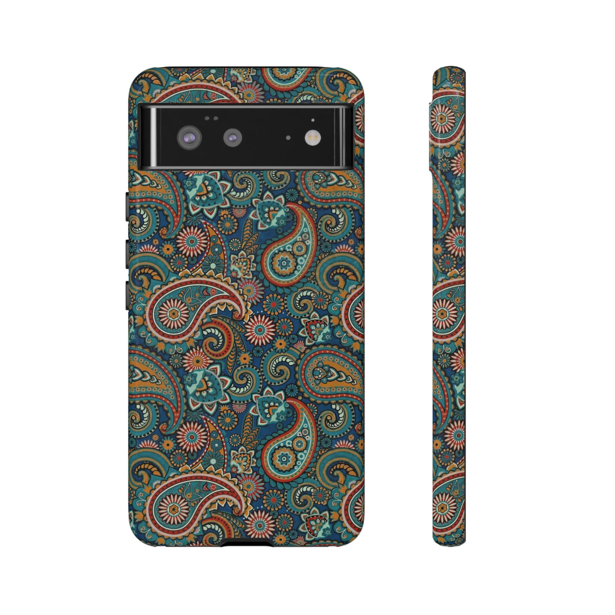 Batik Vibrant Paisley Protective Tough Google Pixel Case