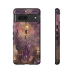 Crystal Moon Google Pixel Phase Phone Case | Witchy Floral Phone Case