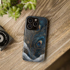 Peacock Feather iPhone Case | Blue Gold iPhone Case