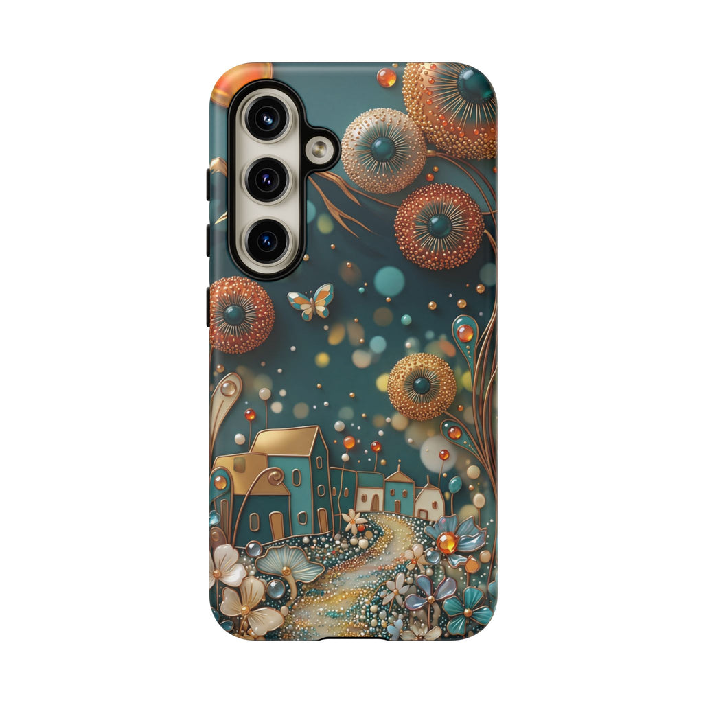 Whimsical Night Village Samsung Galaxy Case