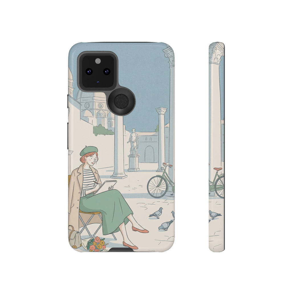 Florence Art Aesthetic Google Pixel Phone Case | Renaissance Italy Travel Illustration