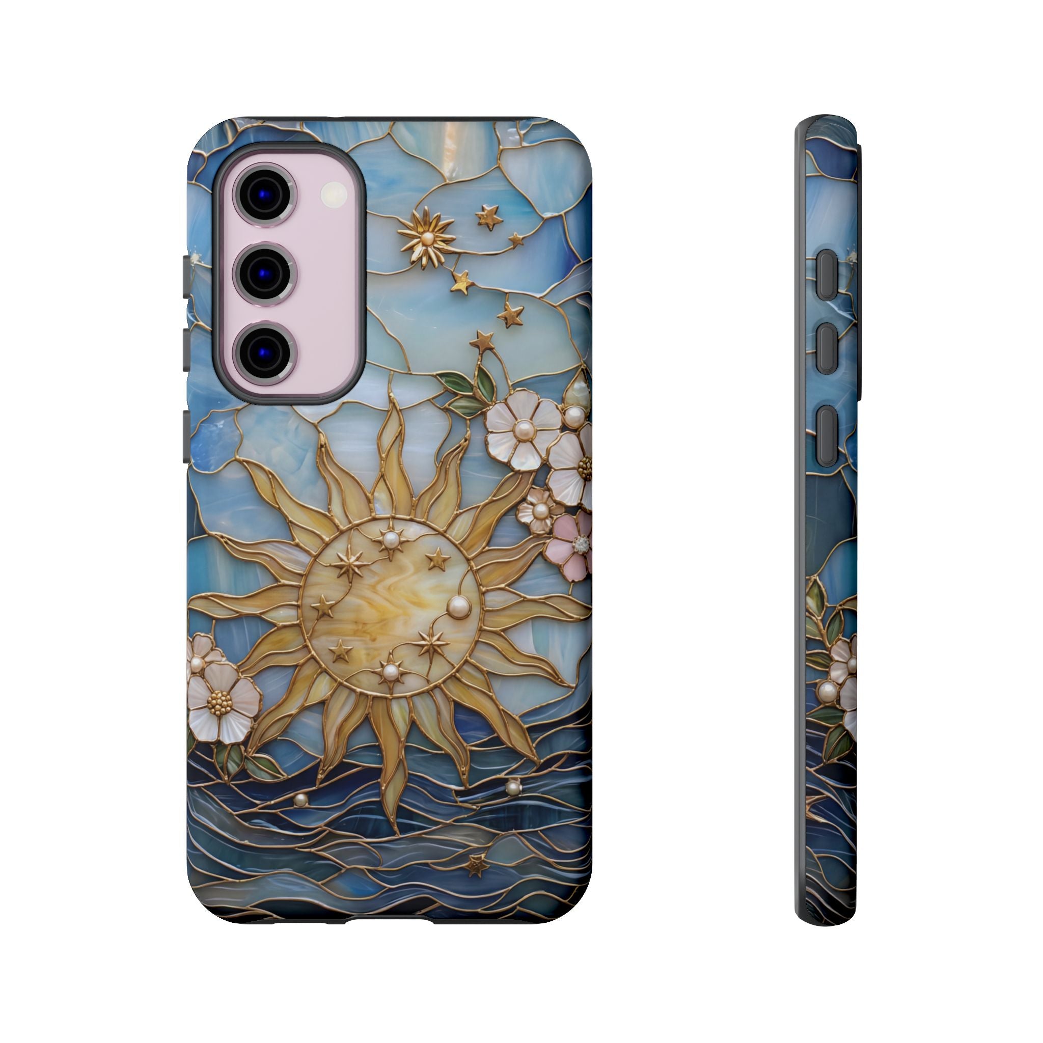 Stained Glass Floral Sun & Sea Tough Samsung Galaxy Case