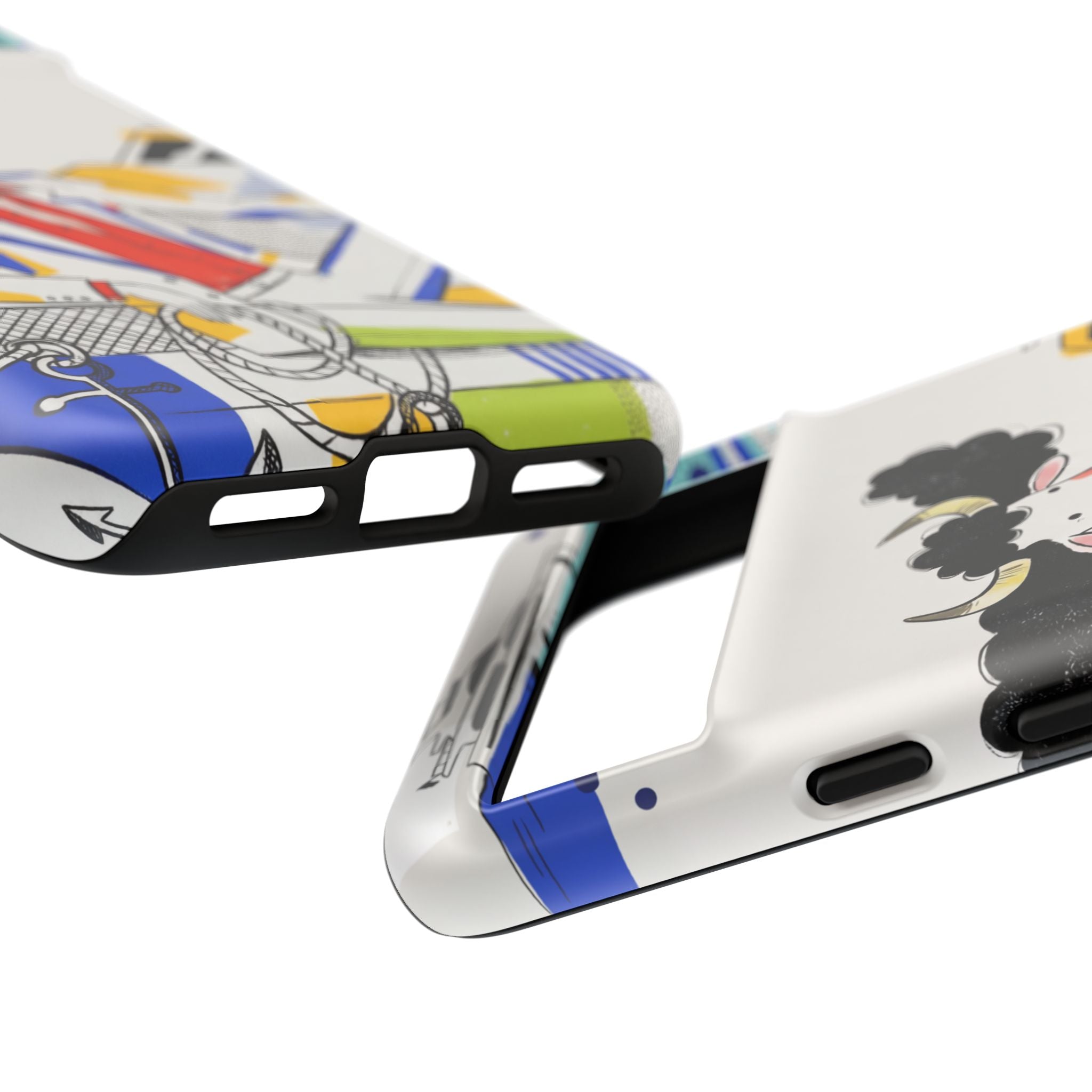 Nautical Cow Graphic Protective Google Pixel Phone Case