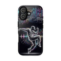 Custodia per iPhone Neon Skyline con Ballerina