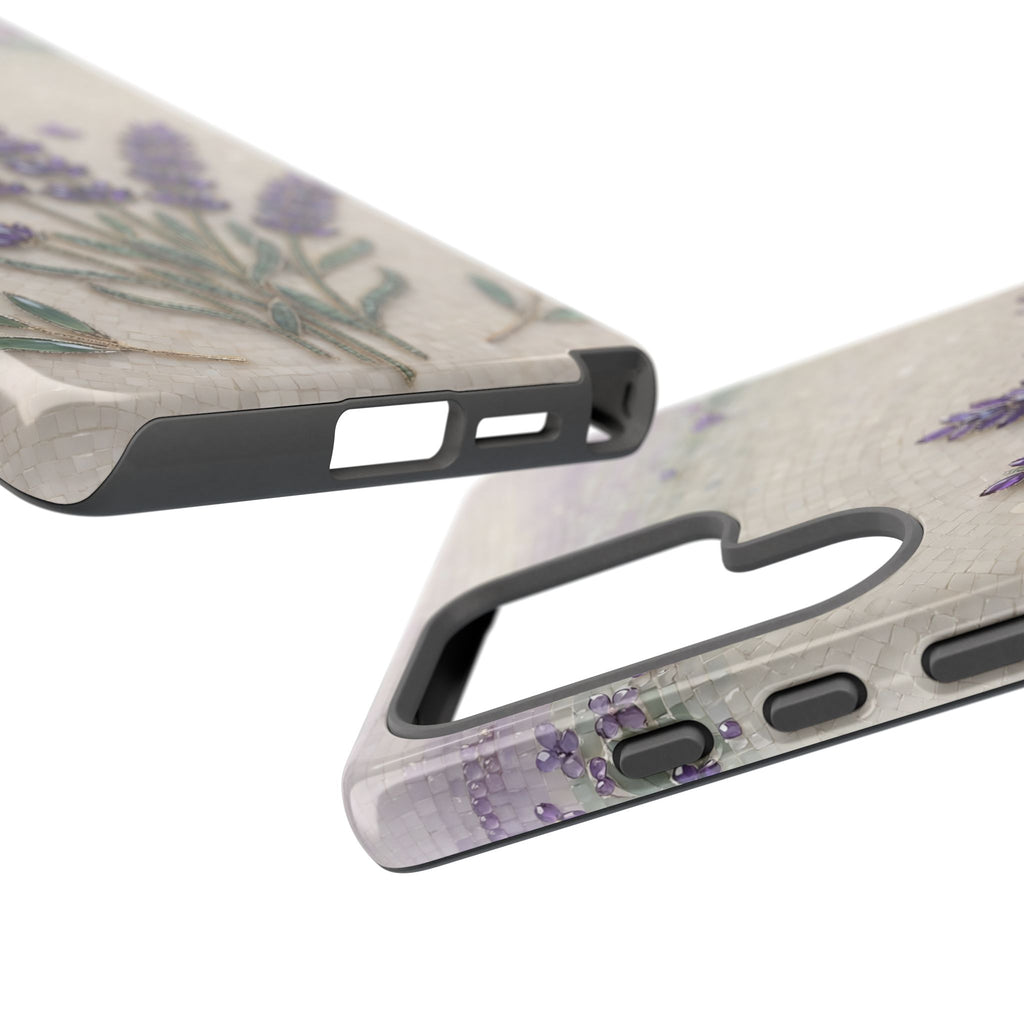 Lavender Bouquet Samsung Galaxy Phone Case — Floral Protective Phone Cover