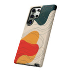 Abstract Retro Waves Samsung Galaxy Case | Colourful Modern Art