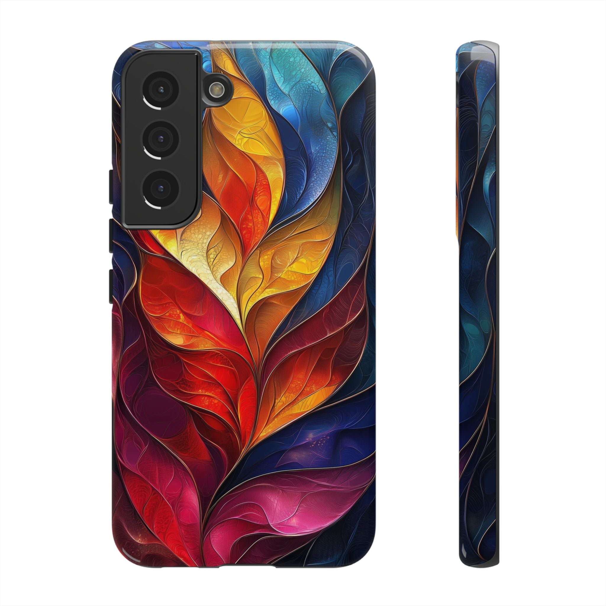 Abstract Colourful Leaf Samsung Galaxy Case
