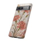 Carnation Google Pixel Phone Case | Pink Floral Phone Case