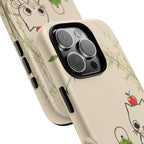 Cute Cat Tea Time iPhone Case | Kawaii Kitten with Apple Design