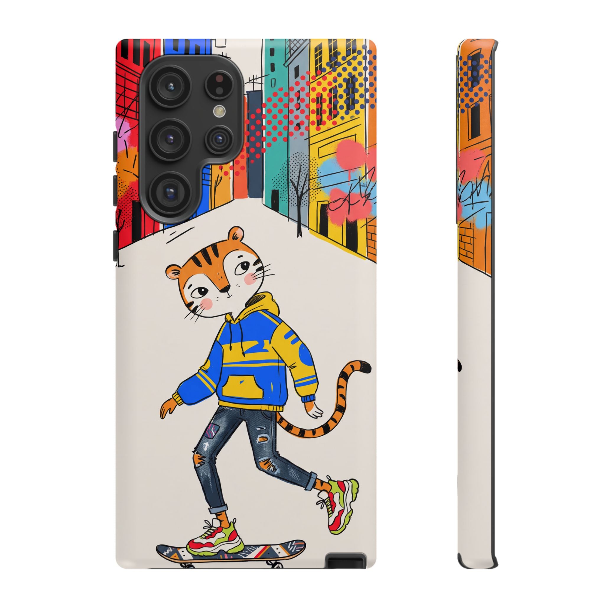 Skater Tiger Samsung Galaxy Phone Case