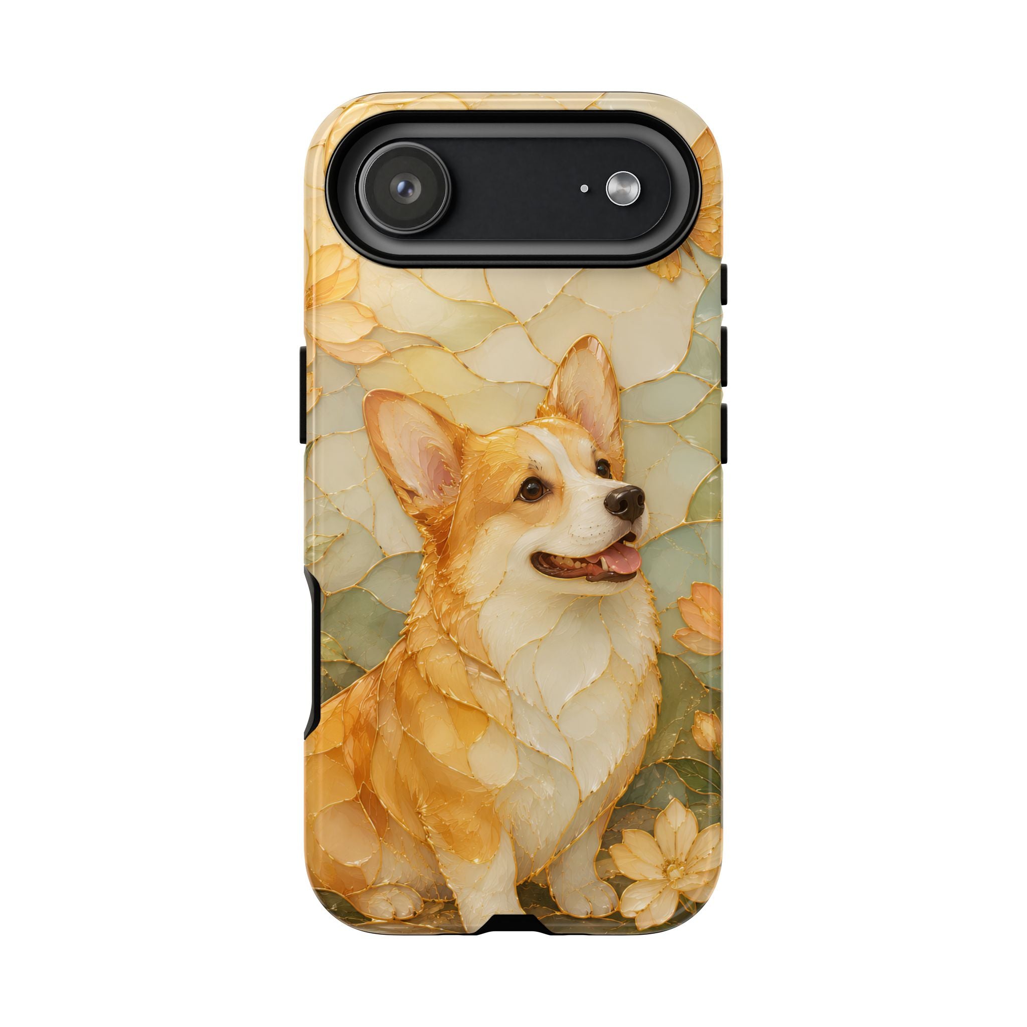 Corgi iPhone Case | Stained Glass Dog iPhone Case