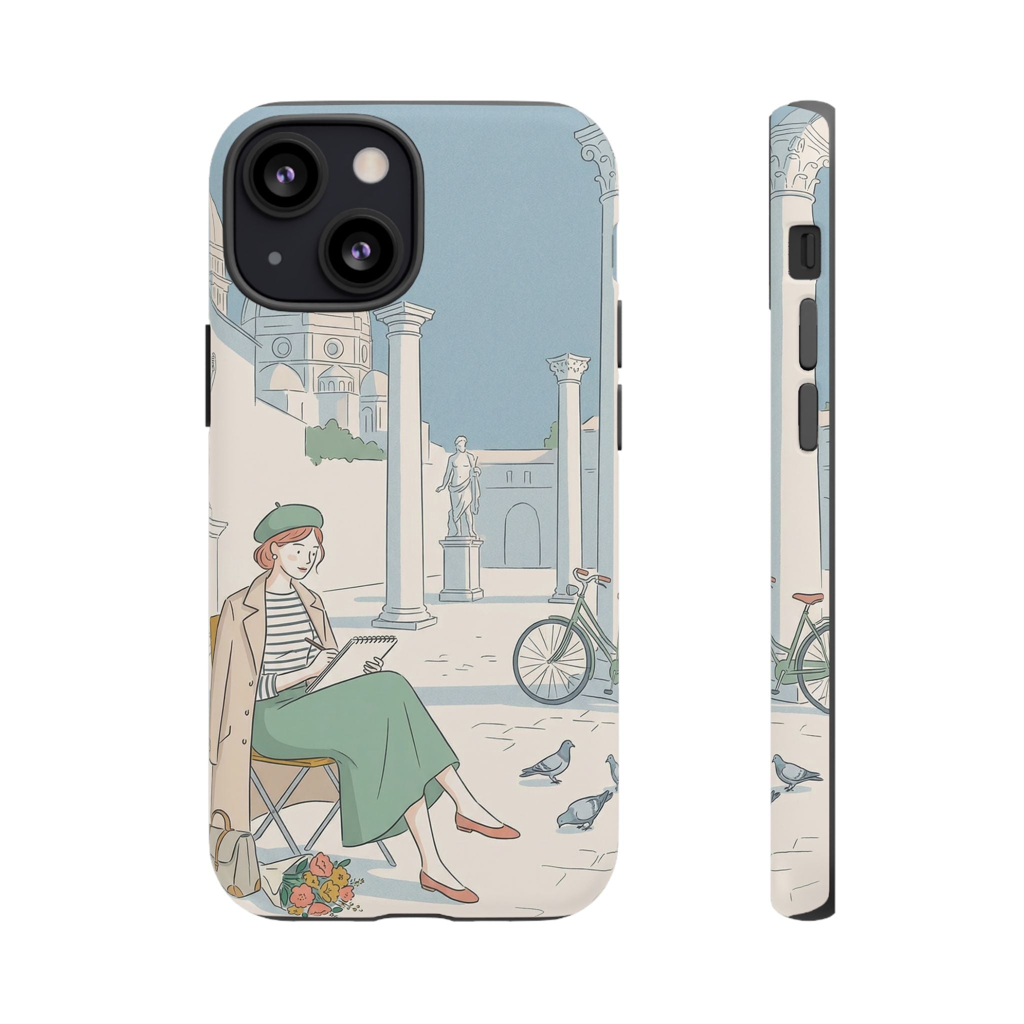 Florence Art Aesthetic iPhone Case | Renaissance Italy Travel Illustration