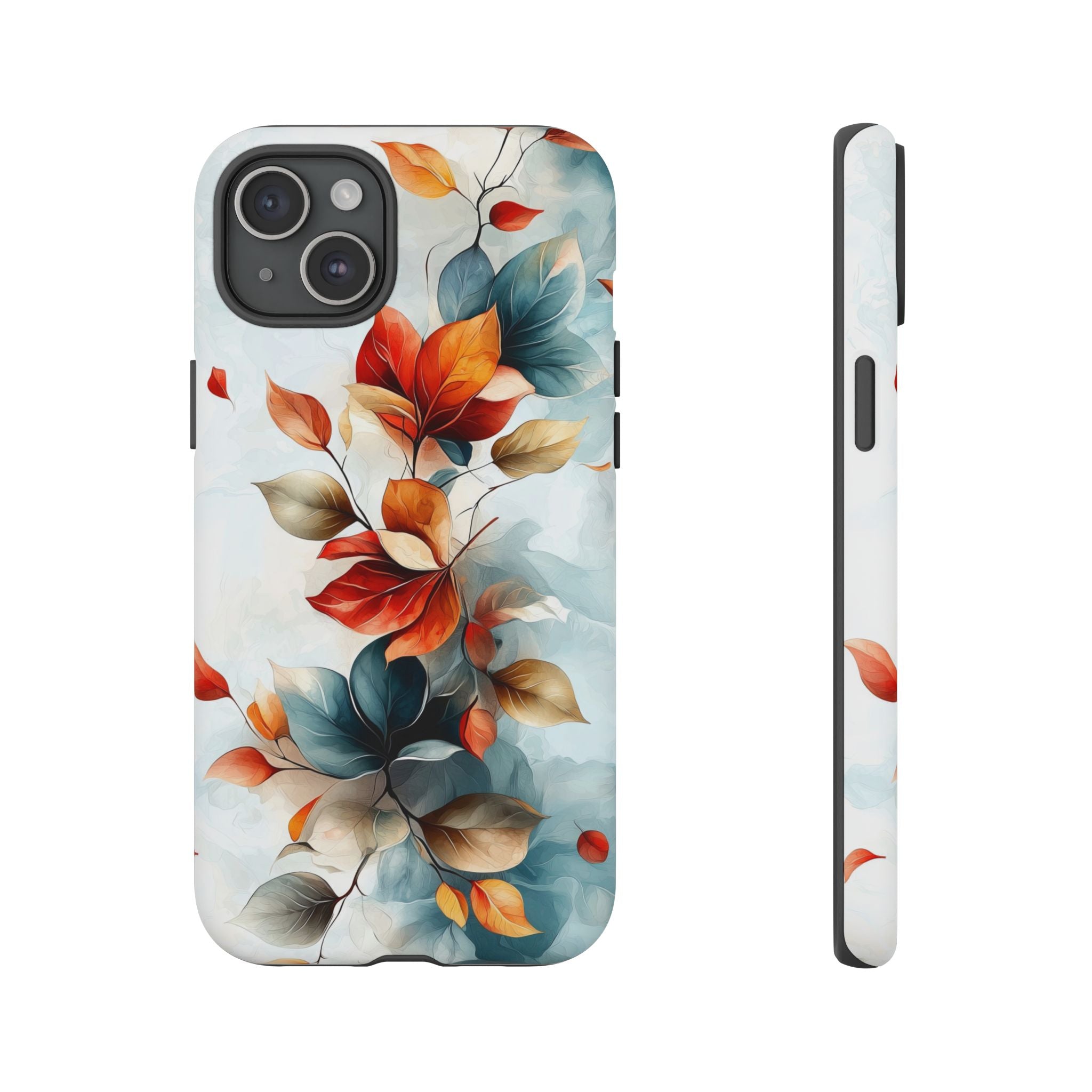 Floral Autumn Leaves Tough iPhone Case